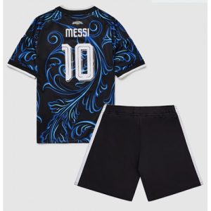 Argentína MS 2026 vonkajší detský futbalový komplet – Lionel Messi #10 (krátky rukáv + trenírky)