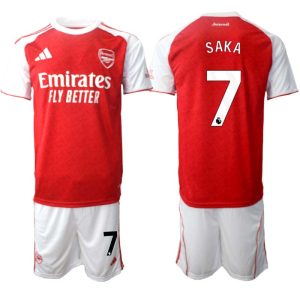 Arsenal 2025/26 Domáci Pánsky Futbalový Set – Bukayo Saka #7 – Krátky Rukáv + Šortky