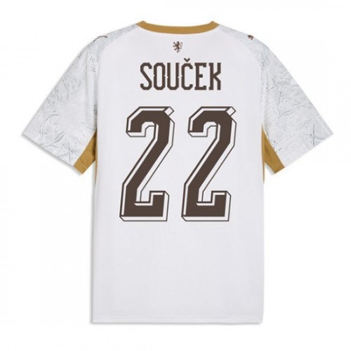 Pánsky futbalový dres Česko MS 2026 Tomas Soucek #22 vonkajší krátky rukáv 1 Pánsky futbalový dres Česko MS 2026 Tomas Soucek #22 vonkajší krátky rukáv