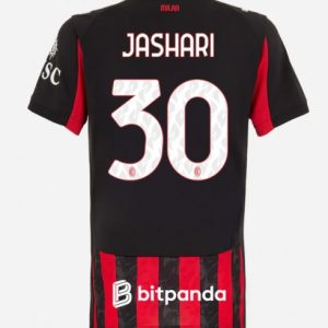 Dámsky Futbalový Dres AC Milan 2025/26 Domáci – Ardon Jashari #30 Krátky Rukáv