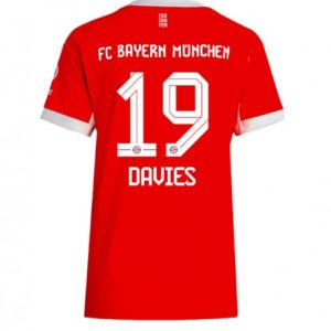 Dámsky Futbalový Dres FC Bayern Munich 2025/26 Domáci Alphonso Davies #19 – Krátky Rukáv