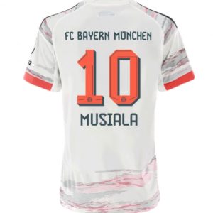 Dámsky Futbalový Dres FC Bayern Munich 2025/26 Vonkajší Jamal Musiala #10 – Krátky Rukáv