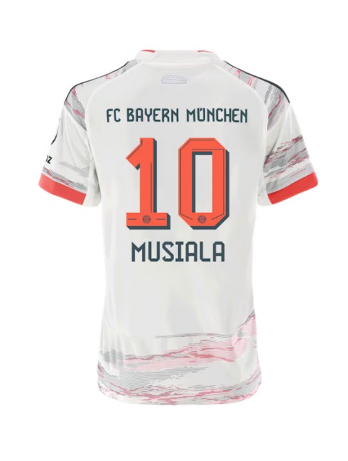Dámsky Futbalový Dres FC Bayern Munich 2025/26 Vonkajší Jamal Musiala #10 – Krátky Rukáv 1 Dámsky Futbalový Dres FC Bayern Munich 2025/26 Vonkajší Jamal Musiala #10 – Krátky Rukáv