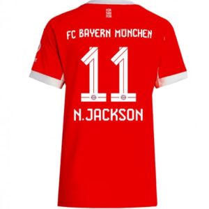 Dámsky Futbalový Dres FC Bayern Munich 2025/26 Domáci Nicolas Jackson #11 – Krátky Rukáv