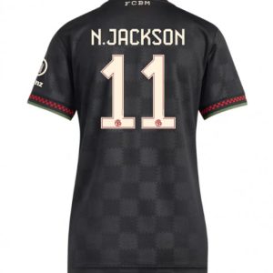 Dámsky Futbalový Dres FC Bayern Munich 2025/26 Tretí Nicolas Jackson #11 – Krátky Rukáv