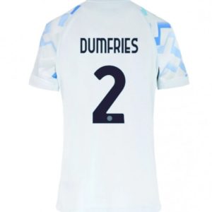 Inter Milan 2025/26 Dámsky Futbalový Dres Denzel Dumfries #2 Vonkajší – Krátky Rukáv
