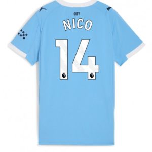 Manchester City 2025/26 Domáci Dámsky Futbalový Dres Nico Gonzalez #14 – Krátky Rukáv