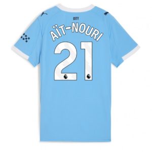 Manchester City 2025/26 Domáci Dámsky Futbalový Dres Rayan Ait-Nouri #21 – Krátky Rukáv