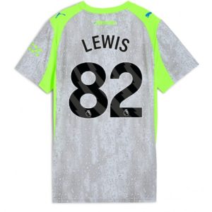 Manchester City 2025/26 Tretí Dámsky Futbalový Dres Rico Lewis #82 – Krátky Rukáv