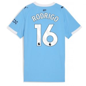 Manchester City 2025/26 Domáci Dámsky Futbalový Dres Rodri Hernandez #16 – Krátky Rukáv