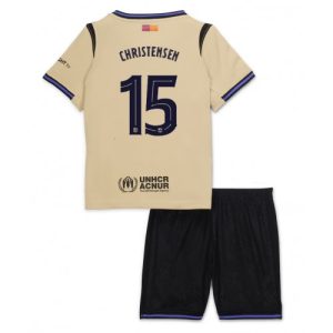 Dětský Barcelona Andreas Christensen #15 2025-26 Futbalové dresy Preč (+ trenírky)