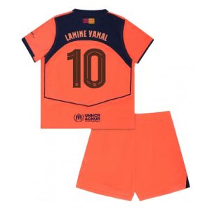 Dětský Barcelona Lamine Yamal #10 2025-26 Futbalové dresy Tretina (+ trenírky)