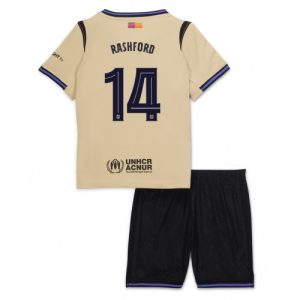 Dětský Barcelona Marcus Rashford #14 2025-26 Futbalové dresy Preč (+ trenírky)