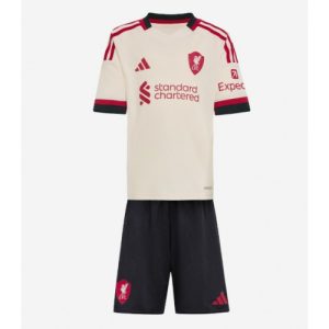Detský Futbalový Komplet Liverpool 2025/26 Vonkajší dres s trenírkami