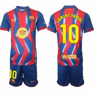 FC Barcelona 2025/26 Štvrtý Pánsky Futbalový Set Lamine Yamal #10 – Dres + Šortky