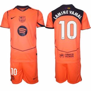 FC Barcelona 2025/26 Tretí Pánsky Futbalový Set Lamine Yamal #10 – Krátky Rukáv + Šortky