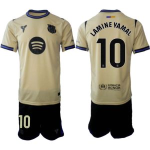 FC Barcelona 2025/26 Vonkajší Pánsky Futbalový Set Lamine Yamal #10 – Krátky Rukáv + Šortky