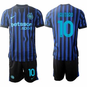 Inter Milan 2025/26 Domáci Pánsky Futbalový Set – Lautaro Martínez #10 – Krátky Rukáv + Šortky
