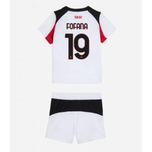 lacne dětský futbalové dres ac milan youssouf fofana #19 2025 26 preč kompletLacne Dětský Futbalové dres AC Milan Youssouf Fofana #19 2025-26 Preč Komplet