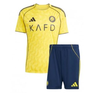lacne dětský futbalové dres al nassr 2025 26 domáci kompletLacne Dětský Futbalové dres Al-Nassr 2025-26 Domáci Komplet