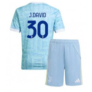 lacne dětský futbalové dres juventus jonathan david #30 2025 26 krátky rukáv preč (+ trenírky)Lacne Dětský Futbalové dres Juventus Jonathan David #30 2025-26 Krátky Rukáv - Preč (+ trenírky)