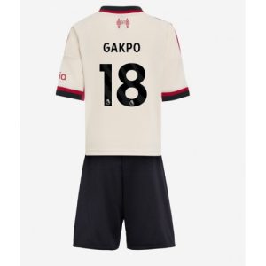 lacne dětský futbalové dres liverpool cody gakpo #18 2025 26 preč kompletyLacne Dětský Futbalové dres Liverpool Cody Gakpo #18 2025-26 Preč Komplety