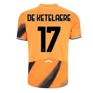 auto draftLacne Futbalové dres Atalanta Charles De Ketelaere #17 2025-26 Tretina