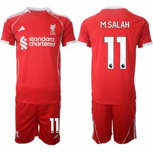 Liverpool FC 2025/26 Domáci Pánsky Futbalový Set Mohamed Salah #11 – Krátky Rukáv + Šortky