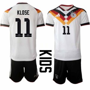 Nemecko Domáci Futbalový Komplet MS 2026 – Miroslav Klose #11 Detský Dres + Šortky
