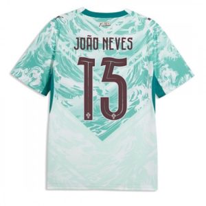 Pánsky futbalový dres Portugalsko MS 2026 Joao Neves #15 vonkajší s krátkym rukávom