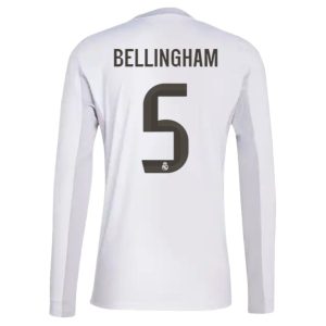 Real Madrid 2025/26 Domáci Pánsky Futbalový Dres Jude Bellingham #5 – Dlhý Rukáv