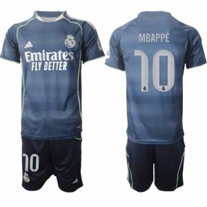 Real Madrid 2025/26 Vonkajší Pánsky Futbalový Set Kylian Mbappé #10 – Krátky Rukáv + Šortky