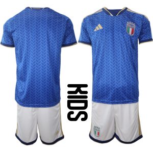 Taliansko MS 2026 detský futbalový dres domáci set dres a šortky modrý